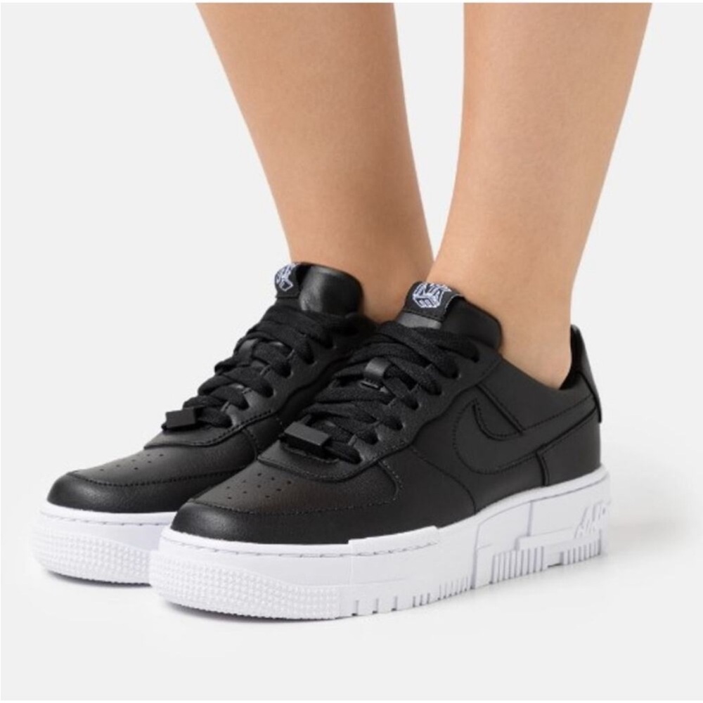 Nike Women’s Air Force 1 Pixel Black and White Sneakers